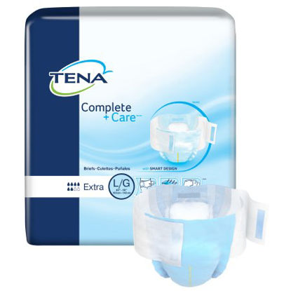 Picture of Unisex Adult Incontinence Brief TENA® Complete + Care™ Large Disposable Moderate Absorbency69970
