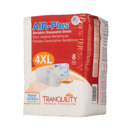Picture of Unisex Adult Incontinence Brief Tranquility® AIR-Plus™ Bariatric 4X-Large Disposable Heavy Absorbency2195