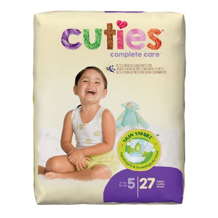 Picture of Unisex Baby Diaper Cuties® Size 5 Disposable Heavy AbsorbencyCR5001