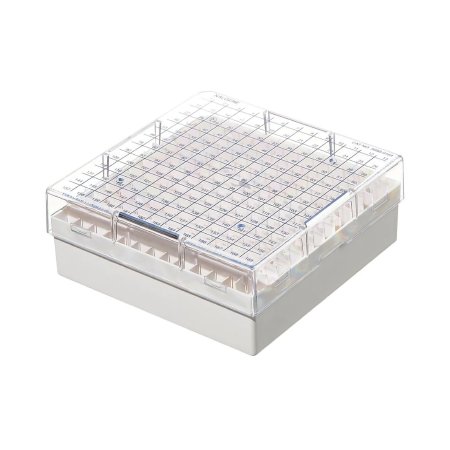 Picture of Cryo Storage Box Nalgene™ 52 X 133 X 133 mm White Polycarbonate 81 Tube Capacity5050-0169