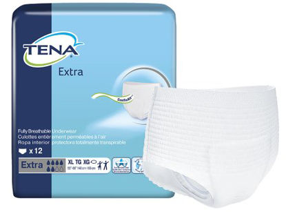 Picture of Unisex Adult Absorbent Underwear TENA® Extra Pull On with Tear Away Seams X-Large Disposable Moderate Absorbency72425