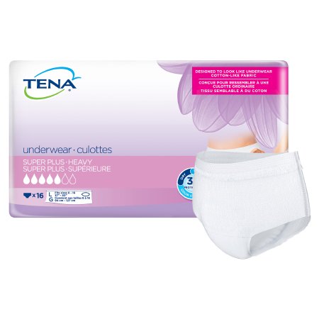 Picture of Female Adult Absorbent Underwear TENA® Women™ Super Plus Pull On with Tear Away Seams Large Disposable Moderate Absorbency54286