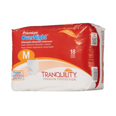 Picture of Unisex Adult Absorbent Underwear Tranquility® Premium OverNight™ Pull On with Tear Away Seams Medium Disposable Heavy Absorbency2115