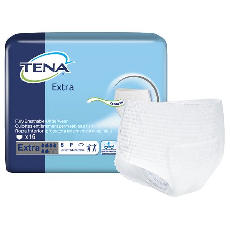 Picture of Unisex Adult Absorbent Underwear TENA® Extra Pull On with Tear Away Seams Small Disposable Moderate Absorbency72116