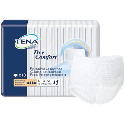 Picture of Unisex Adult Absorbent Underwear TENA® Dry Comfort™ Pull On with Tear Away Seams Large Disposable Moderate Absorbency72423