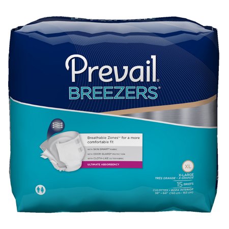 Picture of Unisex Adult Incontinence Brief Prevail® Breezers® X-Large Disposable Heavy AbsorbencyPVB-014/1