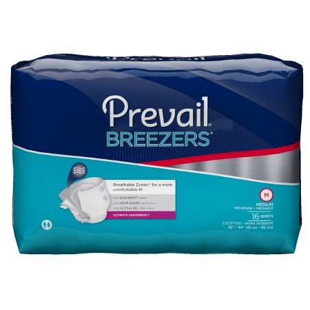 Picture of Unisex Adult Incontinence Brief Prevail® Breezers® Medium Disposable Heavy AbsorbencyPVB-012/2