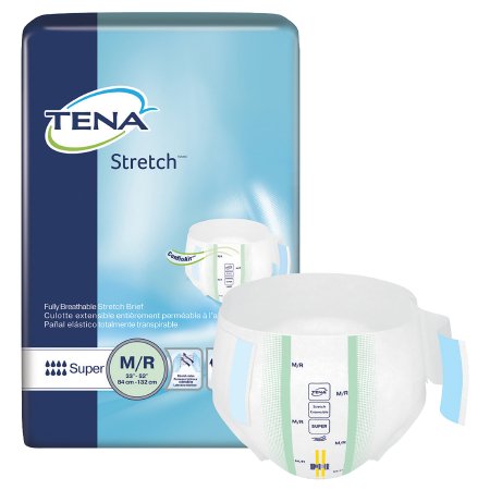 Picture of Unisex Adult Incontinence Brief TENA® Stretch™ Super Pull On Medium Disposable Heavy Absorbency67902
