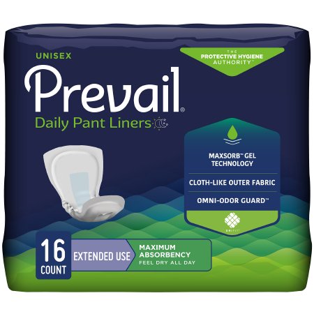 Picture of Incontinence Liner Prevail® Daily Pant Liners 28 Inch Length Heavy Absorbency Polymer Core One Size Fits Most Adult Unisex DisposablePL-115