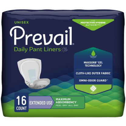Picture of Incontinence Liner Prevail® Daily Pant Liners 28 Inch Length Heavy Absorbency Polymer Core One Size Fits Most Adult Unisex DisposablePL-115