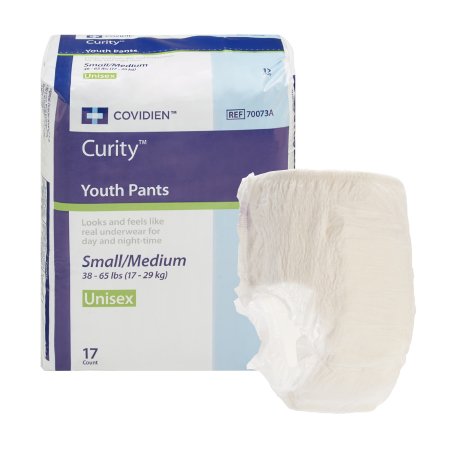 Picture of Unisex Youth Absorbent Underwear Curity™ Pull On with Tear Away Seams Medium Disposable Heavy Absorbency70073A