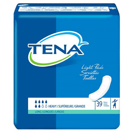 Picture of Bladder Control Pad TENA® Light Heavy 15 Inch Length Heavy Absorbency Dry-Fast Core™ One Size Fits Most Adult Unisex Disposable47619