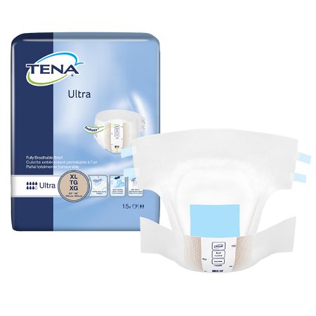 Picture of Unisex Adult Incontinence Brief TENA® Ultra X-Large Disposable Moderate Absorbency68010