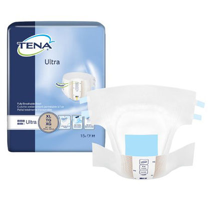 Picture of Unisex Adult Incontinence Brief TENA® Ultra X-Large Disposable Moderate Absorbency68010