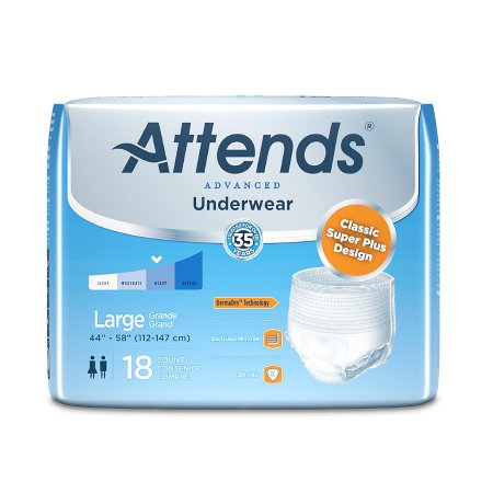 Picture of Unisex Adult Absorbent Underwear Attends® Advanced Pull On with Tear Away Seams Large Disposable Heavy AbsorbencyAPP0730