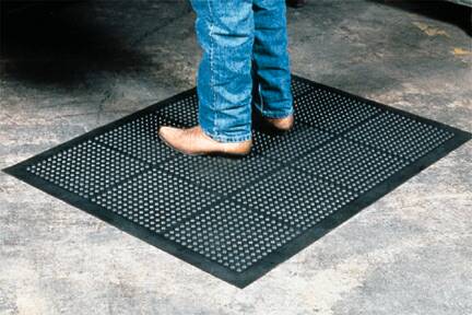 Picture of Anti-Fatigue Floor Mat Ortho Stand™ 3 X 4 Foot Black Rubber18999879