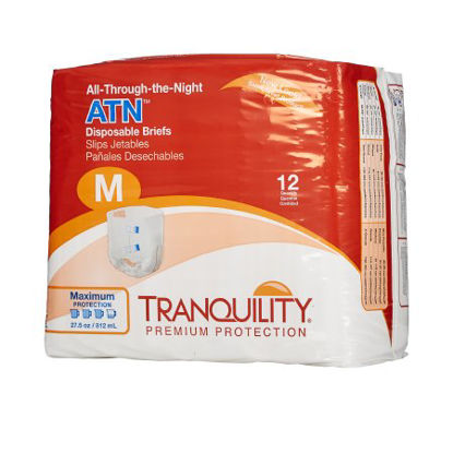 Picture of Unisex Adult Incontinence Brief Tranquility® ATN Medium Disposable Heavy Absorbency2185
