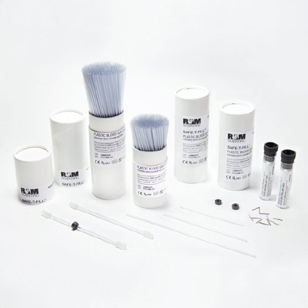 Picture of Safe-T-Fill® Capillary Blood Collection Tube Blood Gas Tube Sodium Heparin Additive 2.1 X 173 mm 230 µL Without Color Coding Without Closure Plastic Tube060009