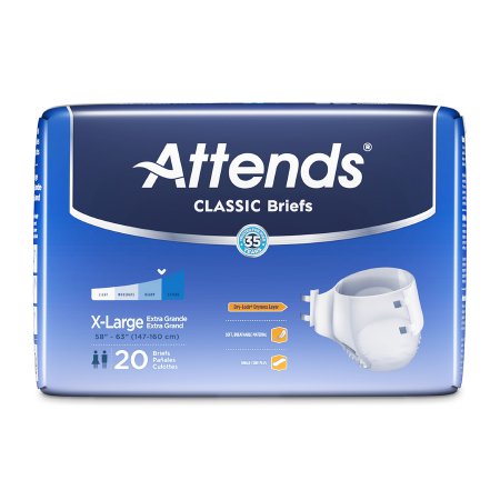 Picture of Unisex Adult Incontinence Brief Attends® Classic X-Large Disposable Heavy AbsorbencyBRB40