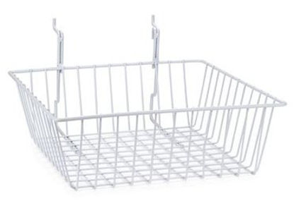 Picture of Storage Basket MarketLab White Steel 4 X 12 X 12 Inch3174