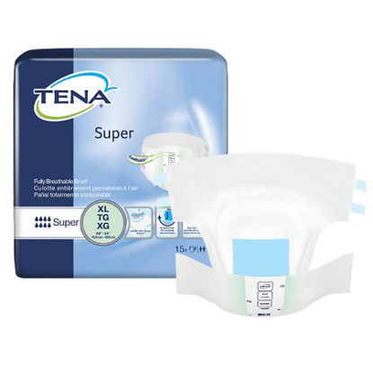 Picture of Unisex Adult Incontinence Brief TENA® Super X-Large Disposable Heavy Absorbency68011