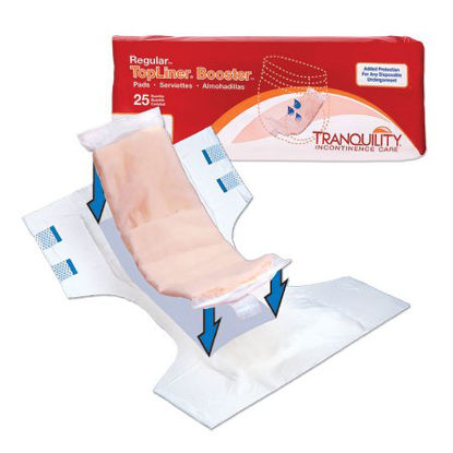 Picture of Incontinence Booster Pad TopLiner™ 2-3/4 X 14 Inch Moderate Absorbency Polymer Core Regular Adult Unisex Disposable2070
