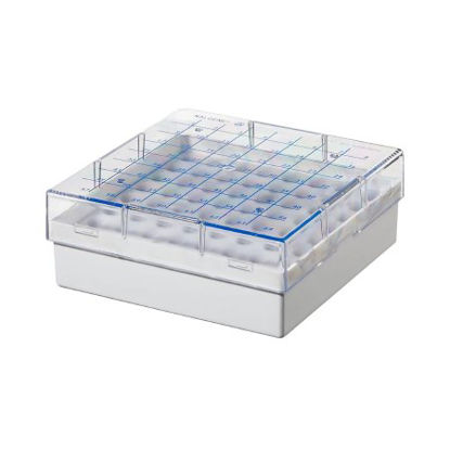 Picture of Cryo Storage Box Nalgene™ 52 X 133 X 133 mm White Polycarbonate 64 Tube Capacity5055-5015