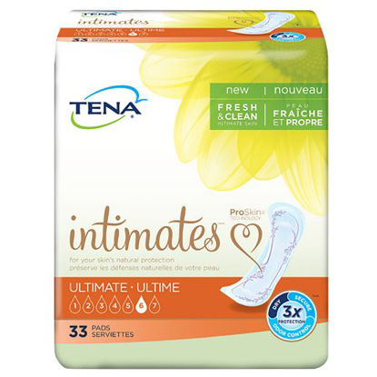Picture of Bladder Control Pad TENA® Intimates™ Ultimate 16 Inch Length Heavy Absorbency Dry-Fast Core™ One Size Fits Most Adult Female Disposable54305