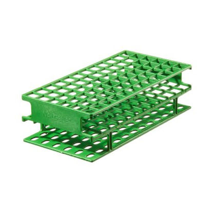 Picture of Centrifuge Tube / Test Tube Test Tube Rack Nalgene™ Unwire™ 72 Place 13 mm Tube Size Green 2-1/4 X 4 X 7-3/4 Inch5970-0413