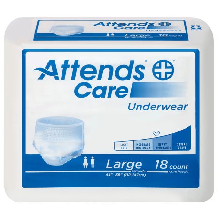 Picture of Unisex Adult Absorbent Underwear Attends® Care Pull On with Tear Away Seams Regular Disposable Moderate AbsorbencyAPV30