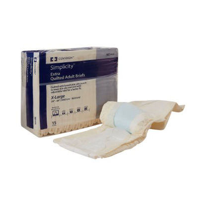 Picture of Unisex Adult Incontinence Brief Simplicity™ X-Large Disposable Moderate Absorbency65035