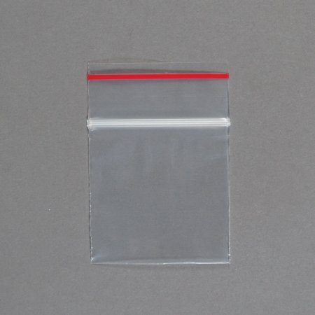 Picture of Zip Closure Bag Red Line™ 2 X 2 Inch Plastic Clear7501
