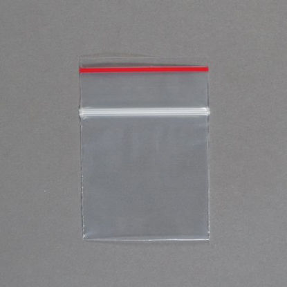 Picture of Zip Closure Bag Red Line™ 2 X 2 Inch Plastic Clear7501