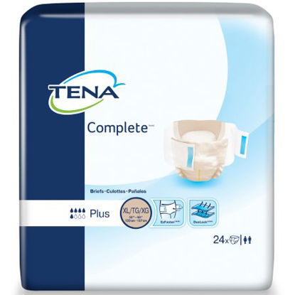 Picture of Unisex Adult Incontinence Brief TENA® Complete™ X-Large Disposable Moderate Absorbency67340