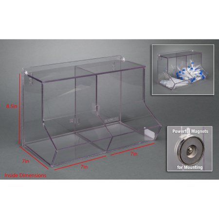 Picture of BIN, BULK W/LID 2COMPARTMENT &MAGNETSBLKBNLIDL-M