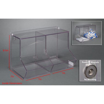 Picture of BIN, BULK W/LID 2COMPARTMENT &MAGNETSBLKBNLIDL-M