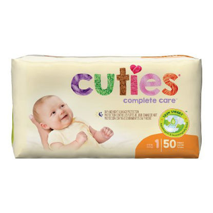 Picture of Unisex Baby Diaper Cuties® Size 1 Disposable Heavy AbsorbencyCR1001