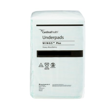 Picture of Underpad Wings™ Plus 36 X 36 Inch Disposable Fluff / Polymer Heavy Absorbency968