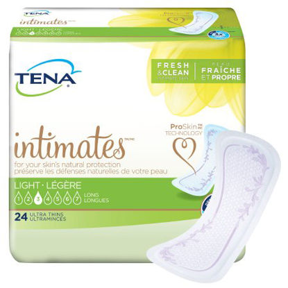 Picture of Bladder Control Pad TENA® Intimates™ Ultra Thin Light Long 10 Inch Length Light Absorbency Dry-Fast Core™ One Size Fits Most Adult Female Disposable54344