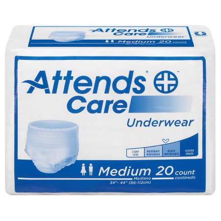 Picture of Unisex Adult Absorbent Underwear Attends® Care Pull On with Tear Away Seams Regular Disposable Moderate AbsorbencyAPV20
