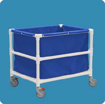 Picture of Laundry Truck Without Shelves PVC Heavy Duty CastersLT11