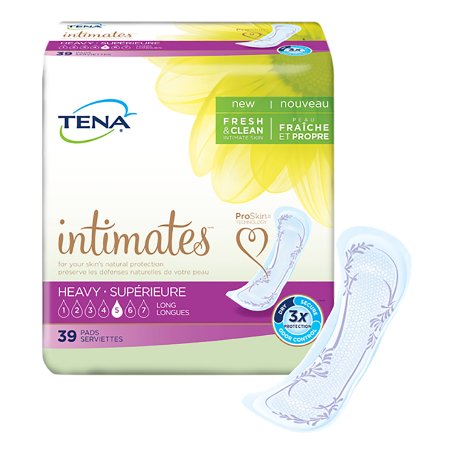 Picture of Bladder Control Pad TENA® Intimates™ Maximum Long 15 Inch Length Heavy Absorbency Dry-Fast Core™ One Size Fits Most Adult Female Disposable54295