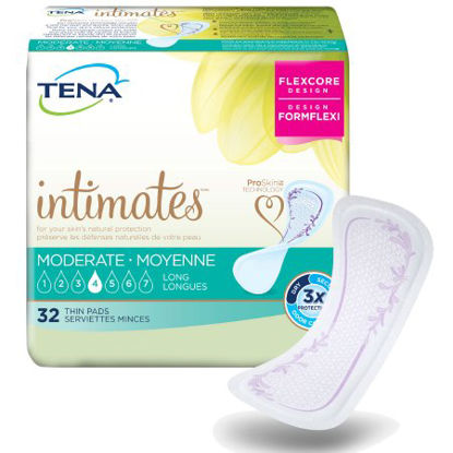 Picture of Bladder Control Pad TENA® Intimates™ Moderate 13 Inch Length Moderate Absorbency Dry-Fast Core™ One Size Fits Most Adult Female Disposable54266