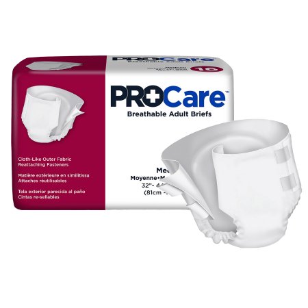 Picture of Unisex Adult Incontinence Brief ProCare™ Medium Disposable Heavy AbsorbencyCRB-012/1