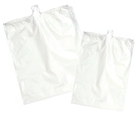 Picture of Patient Belongings Bag 14 X 16 Inch Plastic Drawstring Closure WhitePLD14WHI