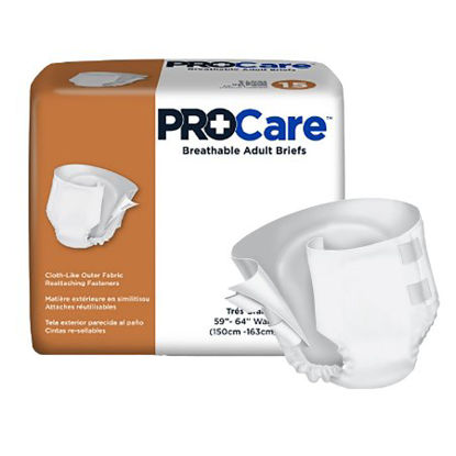 Picture of Unisex Adult Incontinence Brief ProCare™ X-Large Disposable Heavy AbsorbencyCRB-014/1