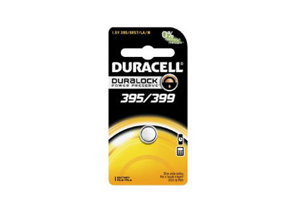 Picture of Silver Oxide Battery Duracell® 395 / 399 Button Cell 1.5V Disposable 1 PackD395/399PK