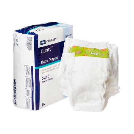 Picture of Unisex Baby Diaper Curity™ Size 6 Disposable Heavy Absorbency80058A