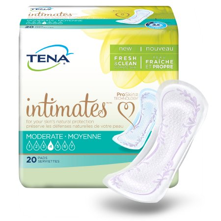 Picture of Bladder Control Pad TENA® Intimates™ Moderate 11 Inch Length Moderate Absorbency Dry-Fast Core™ One Size Fits Most Adult Female Disposable54284