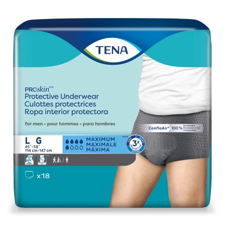 Picture of Male Adult Absorbent Underwear TENA ProSkin™ Pull On with Tear Away Seams Large Disposable Moderate Absorbency73530